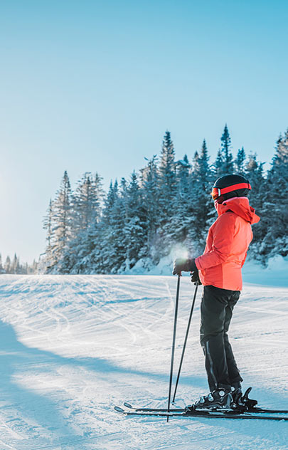 Skiing near Mayo, Yukon